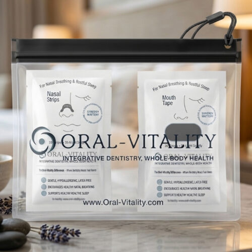 Oral-Vitality Mouth Tape & Nasal Strip Combo Pack